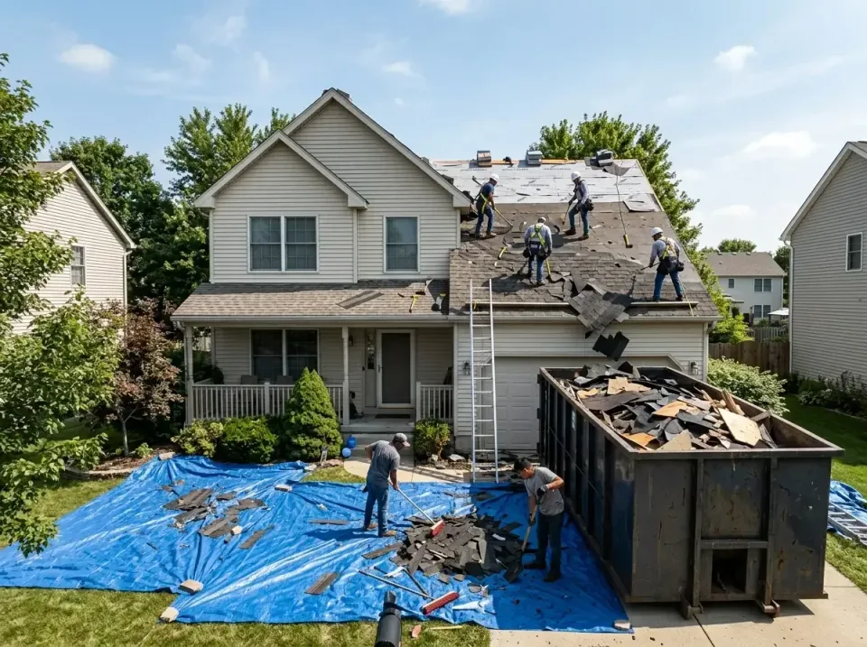 roof-replacement-debris-remova-004 — frequently asked questions, Cheapest Dumpster Rentals in Cave Springs, AR